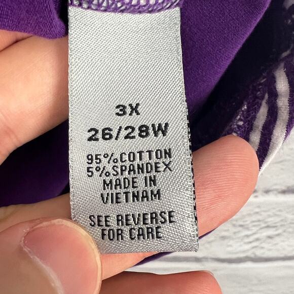 Catherines Suprema Womens 3X Preppy Classic Nautical Layered Look T Shirt Top - Picture 10 of 14